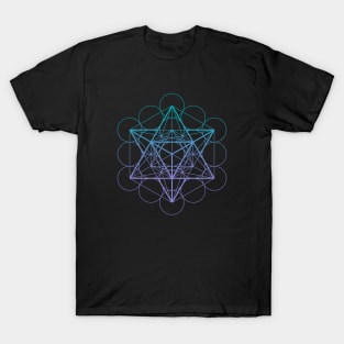 Metatron's Cube Merkaba Sacred Geometry T-Shirt